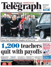  () Newspaper Front Page for 14 February 2013