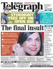  () Newspaper Front Page for 16 July 2012