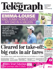  () Newspaper Front Page for 18 June 2011