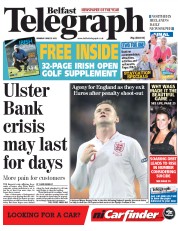  () Newspaper Front Page for 25 June 2012