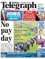  () Newspaper Front Page for 29 June 2012