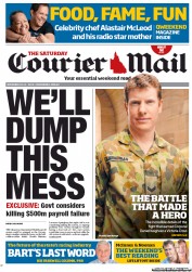 Courier Mail (Australia) Newspaper Front Page for 10 November 2012