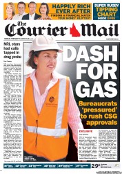 Courier Mail (Australia) Newspaper Front Page for 11 February 2013