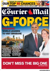 Courier Mail (Australia) Newspaper Front Page for 11 July 2012