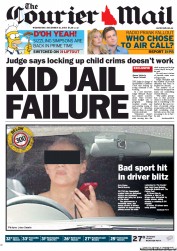 Courier Mail (Australia) Newspaper Front Page for 12 December 2012