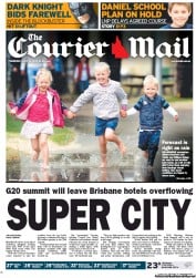 Courier Mail (Australia) Newspaper Front Page for 12 July 2012