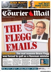 Courier Mail (Australia) Newspaper Front Page for 15 November 2012