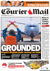 Courier Mail (Australia) Newspaper Front Page for 18 February 2013