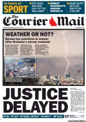 Courier Mail (Australia) Newspaper Front Page for 19 November 2012