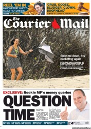 Courier Mail (Australia) Newspaper Front Page for 19 February 2013