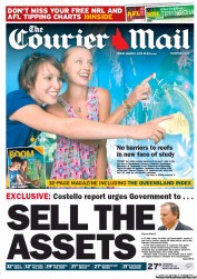 Courier Mail (Australia) Newspaper Front Page for 1 March 2013