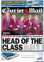 Courier Mail (Australia) Newspaper Front Page for 1 June 2012