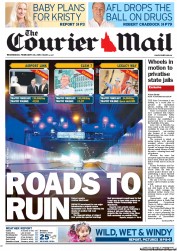 Courier Mail (Australia) Newspaper Front Page for 20 February 2013