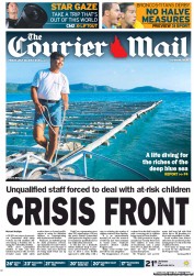 Courier Mail (Australia) Newspaper Front Page for 20 July 2012