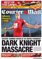 Courier Mail (Australia) Newspaper Front Page for 21 July 2012