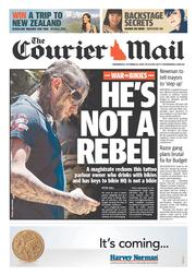 Courier Mail (Australia) Newspaper Front Page for 23 October 2013