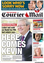 Courier Mail (Australia) Newspaper Front Page for 23 February 2013