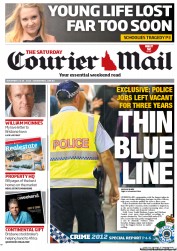 Courier Mail (Australia) Newspaper Front Page for 24 November 2012