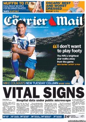 Courier Mail (Australia) Newspaper Front Page for 26 February 2013