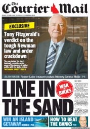 Courier Mail (Australia) Newspaper Front Page for 28 October 2013