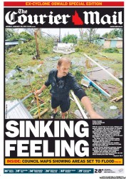 Courier Mail (Australia) Newspaper Front Page for 28 January 2013