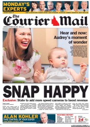Courier Mail (Australia) Newspaper Front Page for 29 October 2012
