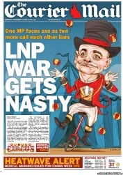 Courier Mail (Australia) Newspaper Front Page for 29 November 2012