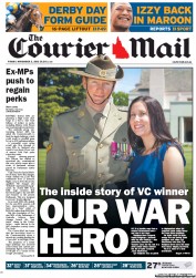 Courier Mail (Australia) Newspaper Front Page for 2 November 2012