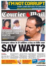 Courier Mail (Australia) Newspaper Front Page for 2 March 2013