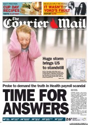 Courier Mail (Australia) Newspaper Front Page for 30 October 2012