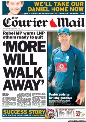 Courier Mail (Australia) Newspaper Front Page for 30 November 2012