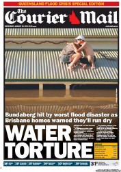 Courier Mail (Australia) Newspaper Front Page for 30 January 2013