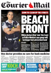 Courier Mail (Australia) Newspaper Front Page for 30 September 2013