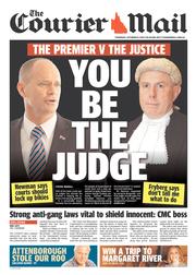 Courier Mail (Australia) Newspaper Front Page for 31 October 2013