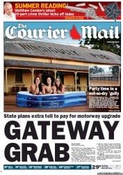 Courier Mail (Australia) Newspaper Front Page for 31 December 2012