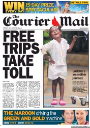 Courier Mail (Australia) Newspaper Front Page for 31 July 2012