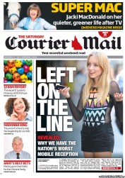 Courier Mail (Australia) Newspaper Front Page for 3 November 2012