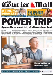 Courier Mail (Australia) Newspaper Front Page for 3 December 2012