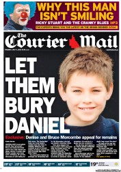 Courier Mail (Australia) Newspaper Front Page for 3 July 2012