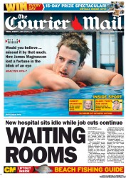 Courier Mail (Australia) Newspaper Front Page for 3 August 2012