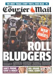Courier Mail (Australia) Newspaper Front Page for 4 October 2013