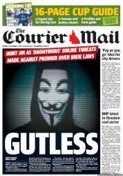 Courier Mail (Australia) Newspaper Front Page for 4 November 2013
