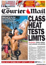 Courier Mail (Australia) Newspaper Front Page for 4 December 2012