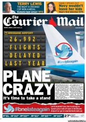 Courier Mail (Australia) Newspaper Front Page for 4 March 2013