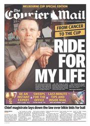 Courier Mail (Australia) Newspaper Front Page for 5 November 2013