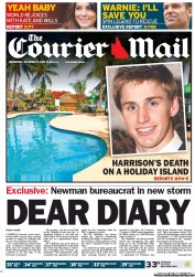 Courier Mail (Australia) Newspaper Front Page for 5 December 2012