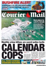 Courier Mail (Australia) Newspaper Front Page for 5 January 2013