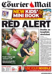 Courier Mail (Australia) Newspaper Front Page for 5 February 2013