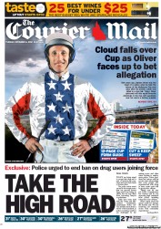 Courier Mail (Australia) Newspaper Front Page for 6 November 2012