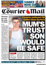 Courier Mail (Australia) Newspaper Front Page for 6 December 2012